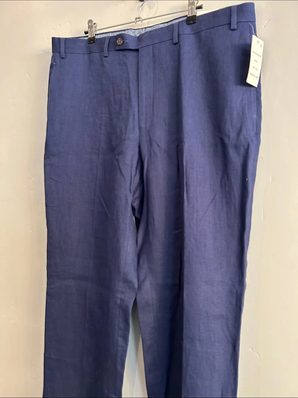 NWT Lauren Ralph Lauren Linen Flat Front Pant